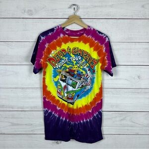 Grateful Dead 2023 Tour Tie Dye Liquid Blue T-Shirt Small
